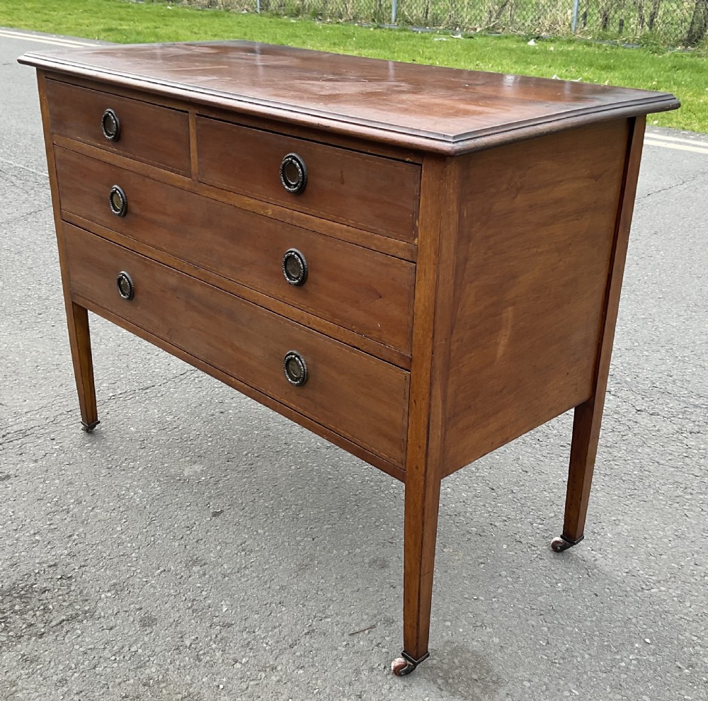 Edwardian Inlaid Mahogany Chest of Drawers  View VII