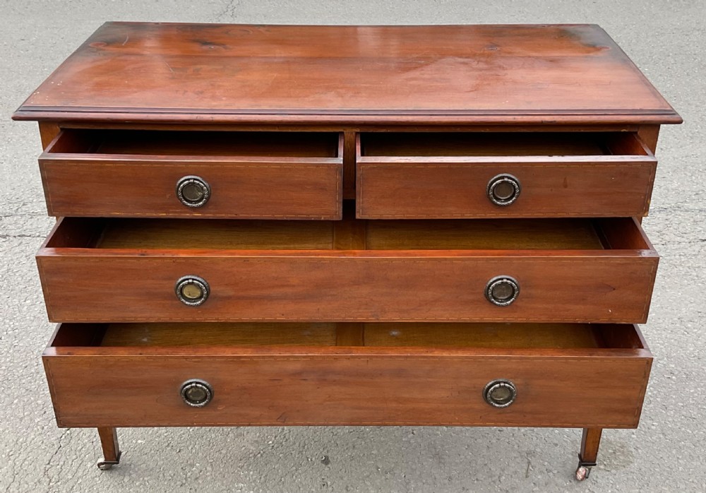 Edwardian Inlaid Mahogany Chest of Drawers  View VIII