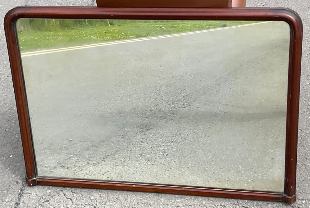 Edwardian Mahogany Overmantel Mirror  View II