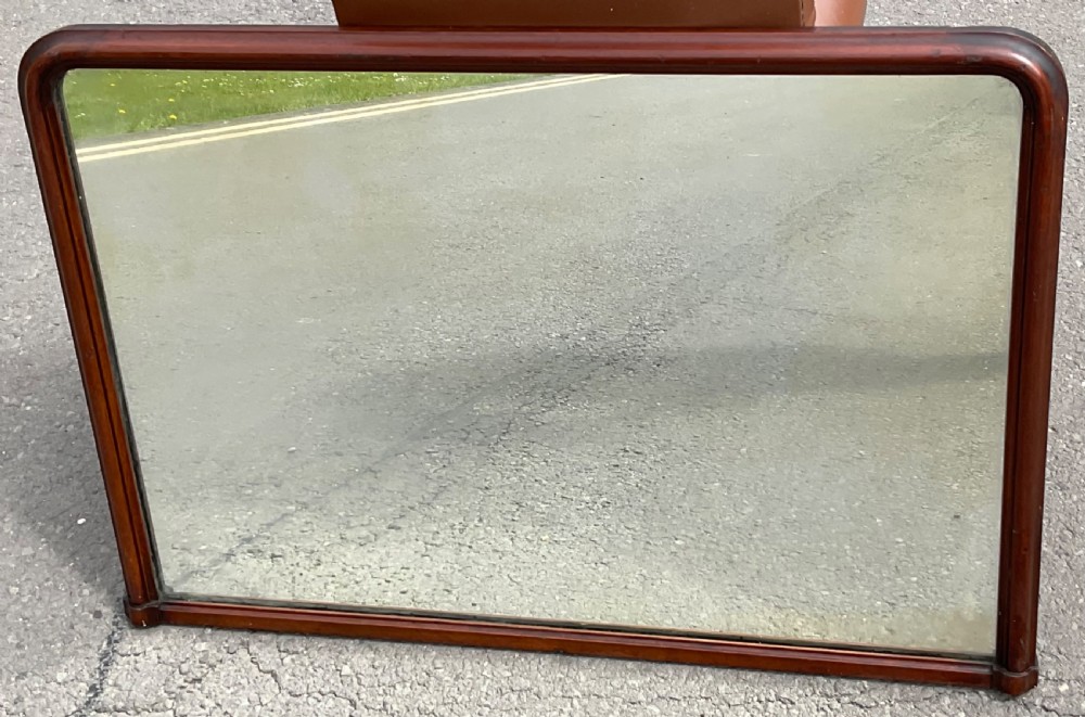 Edwardian Mahogany Overmantel Mirror  View III