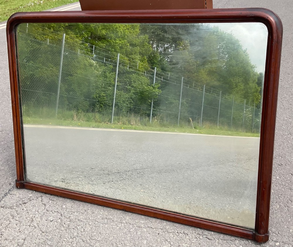 Edwardian Mahogany Overmantel Mirror  View IV