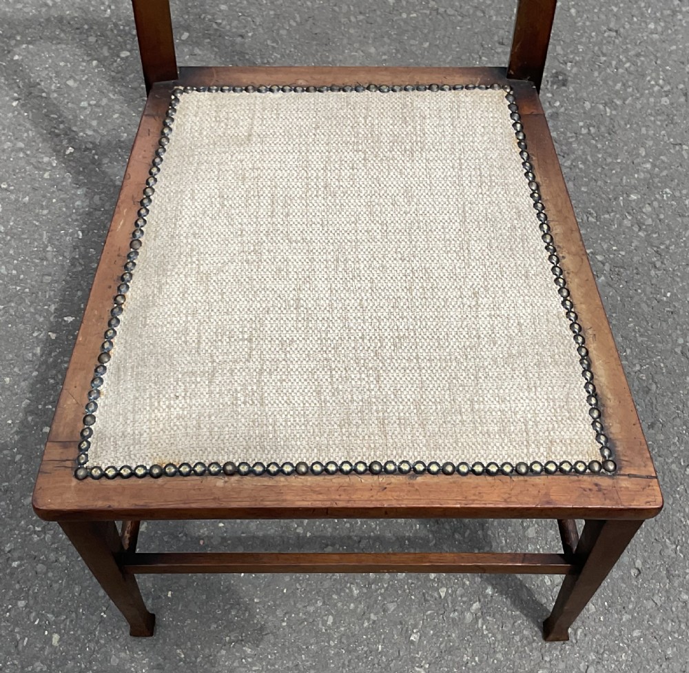 Art Nouveau Inlaid Mahogany Single Chair  View VIII