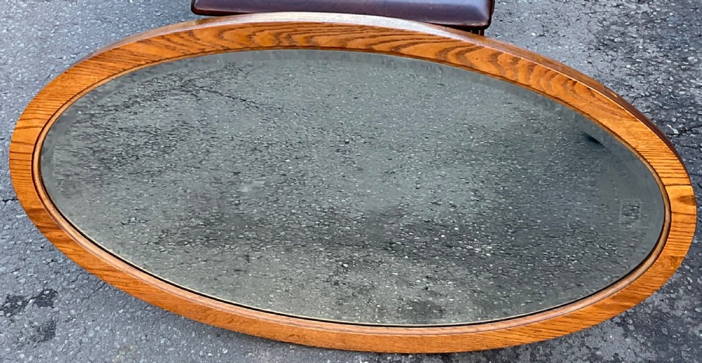 Oval Oak Scottish Wall Mirror 
