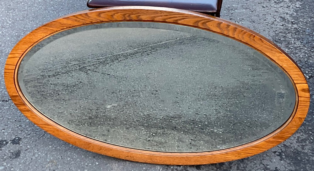 Oval Oak Scottish Wall Mirror  View II