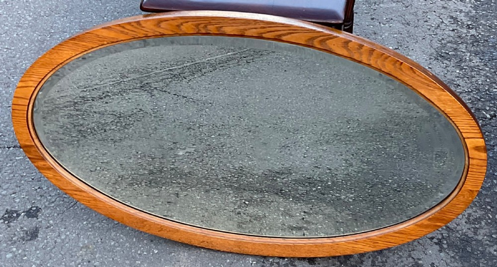 Oval Oak Scottish Wall Mirror  View III