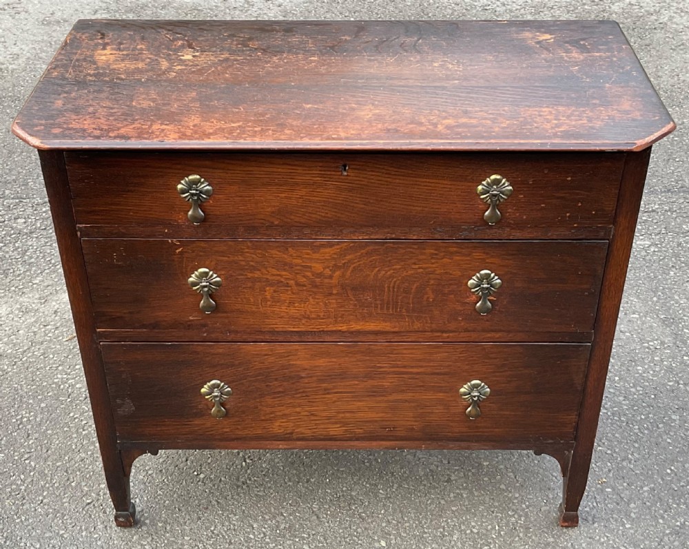 Edwardian Oak Chest of Drawers  View II