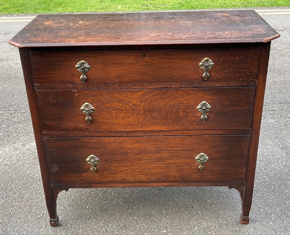 Edwardian Oak Chest of Drawers  View III