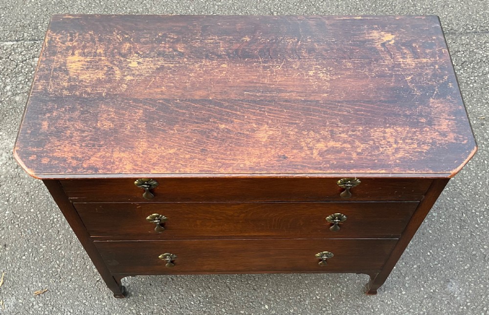 Edwardian Oak Chest of Drawers  View VI