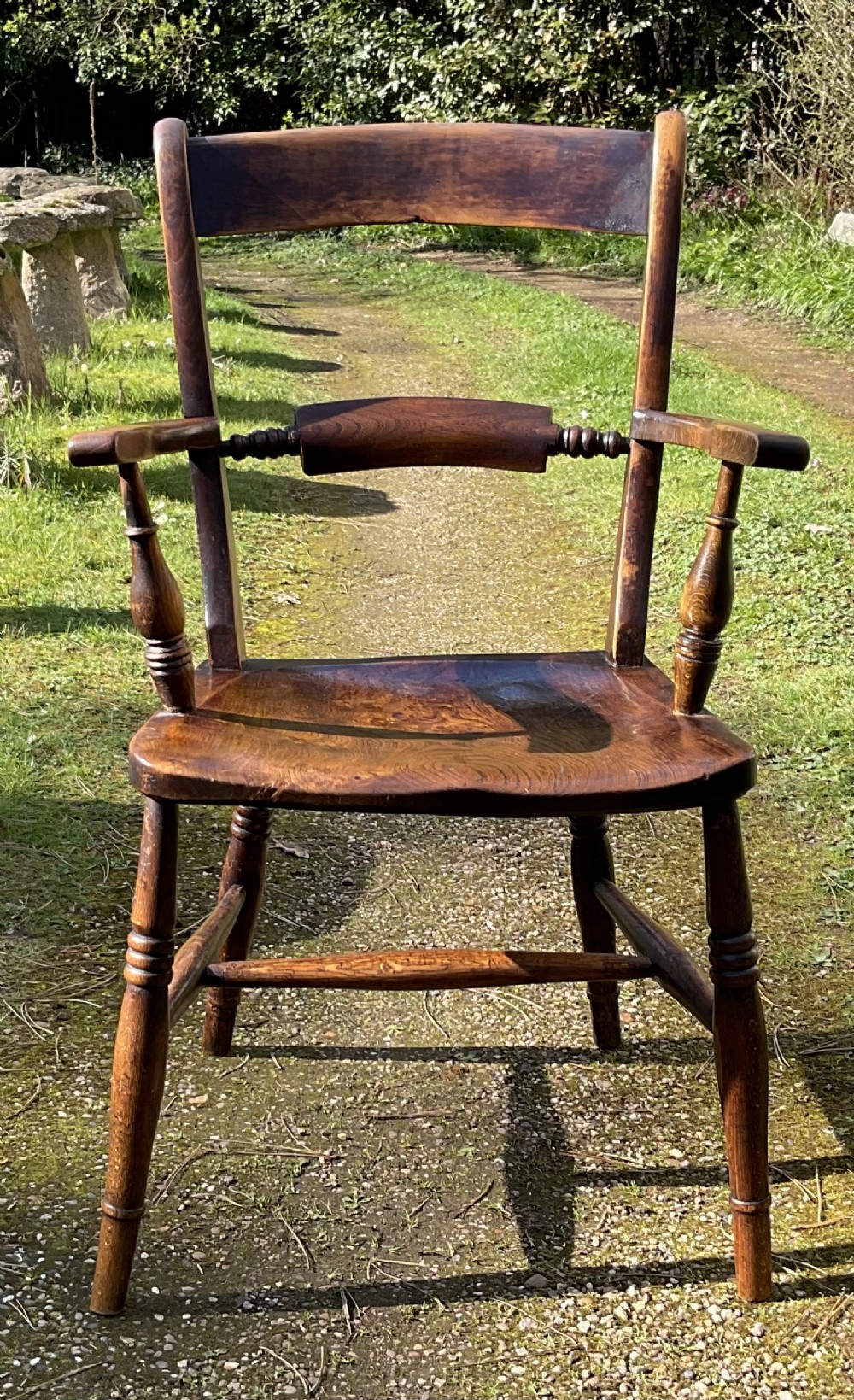 Oxford Elm Kitchen Armchair