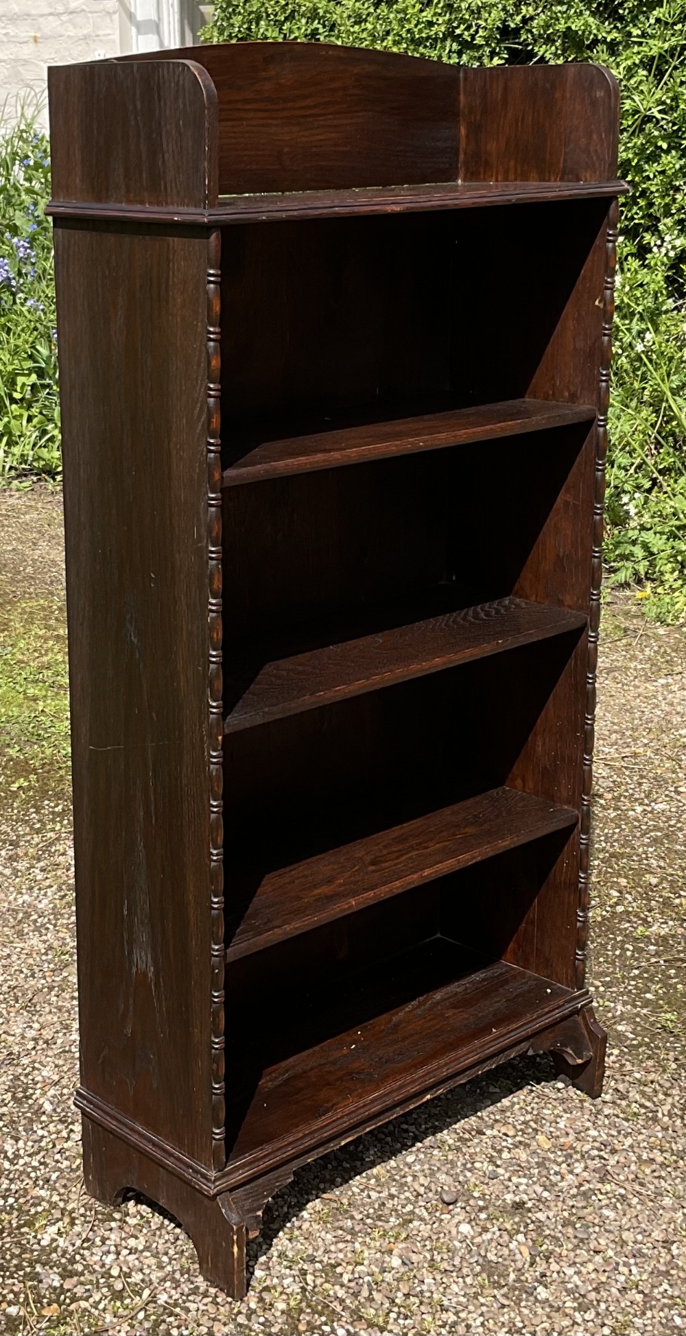 Oak Standing Open Bookcase 