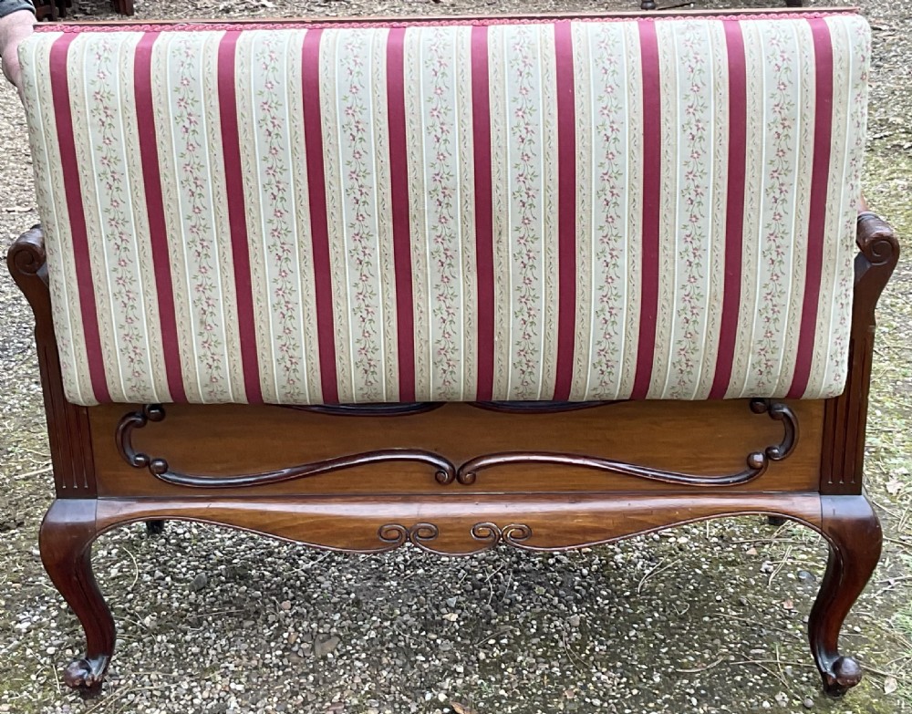 Edwardian Mahogany Duet Piano Stool View IX