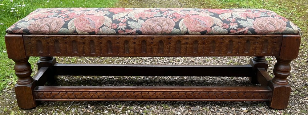 Large Oak Footstool