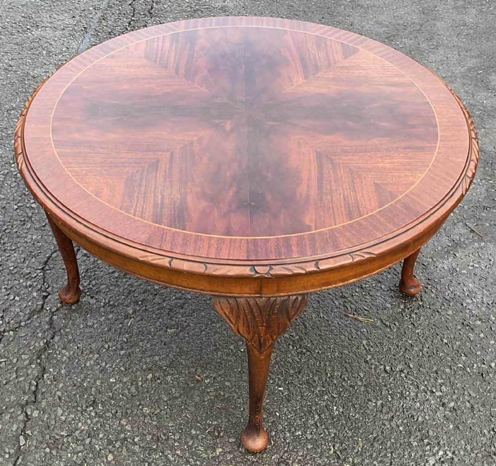 Inlaid Mahogany Coffee Table 