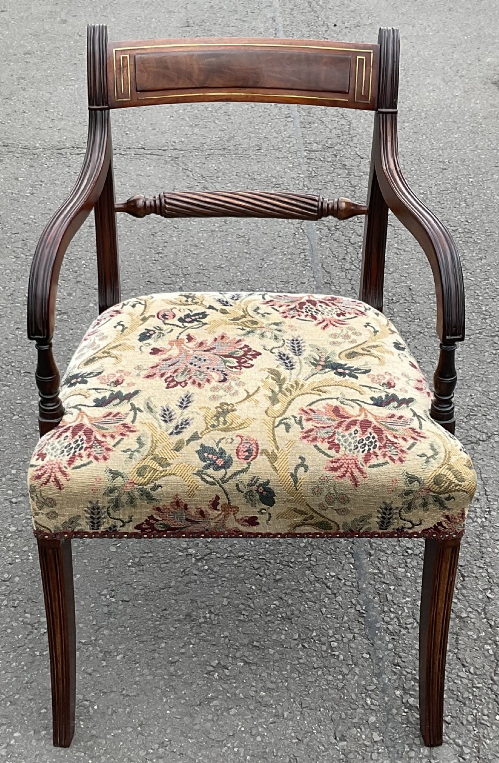 Regency Mahogany Carver Armchair 