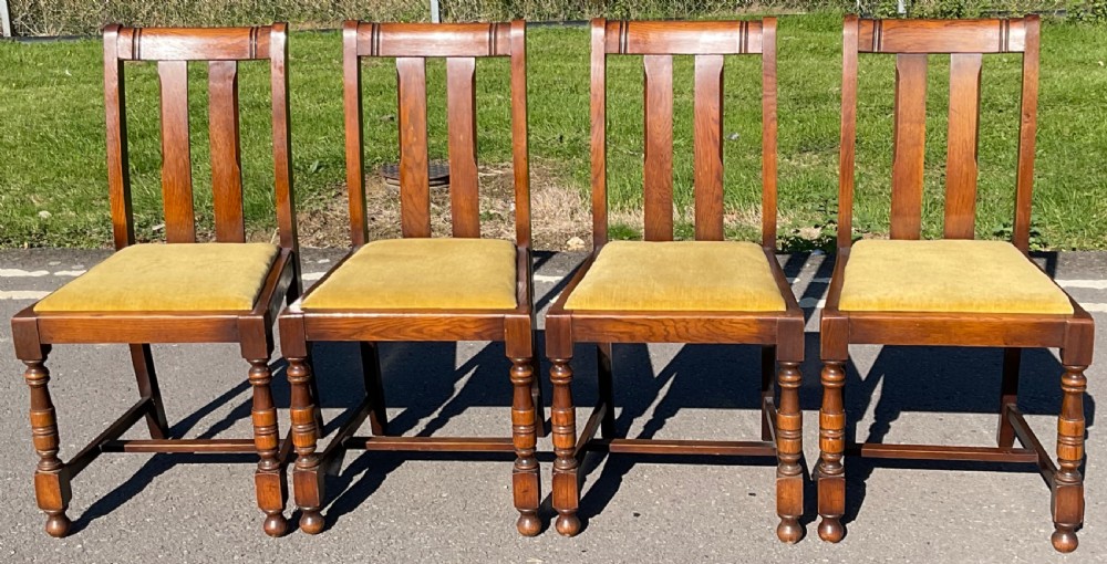 Set of Four Oak Dining Chairs