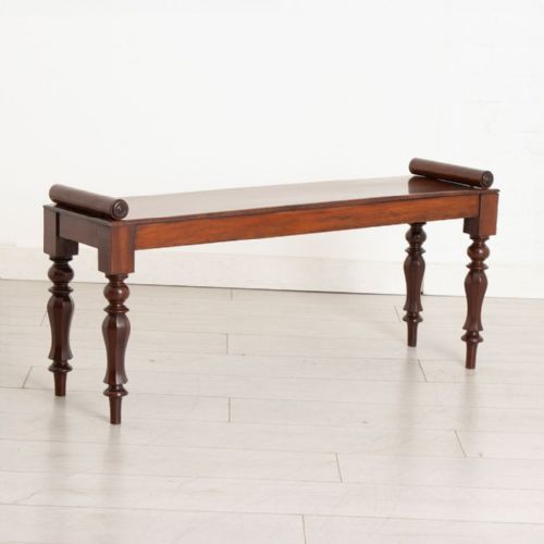 WILLIAM IV MAHOGANY WINDOW SEAT C1830 - ADDITIONAL PHOTO 1