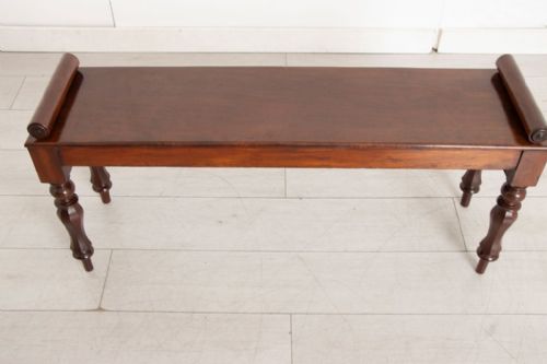 WILLIAM IV MAHOGANY WINDOW SEAT C1830 - ADDITIONAL PHOTO 3