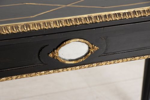 19TH CENTURY EBONISED ORMOLU GAMES TABLE - ADDITIONAL PHOTO 4