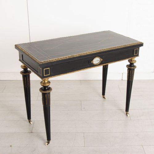 19TH CENTURY EBONISED ORMOLU GAMES TABLE - ADDITIONAL PHOTO 5