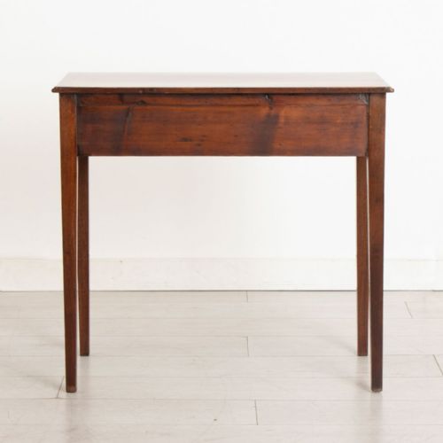 GEORGIAN MAHOGANY SIDE TABLE WITH BOXWOOD STRINGING C1780 - ADDITIONAL PHOTO 2
