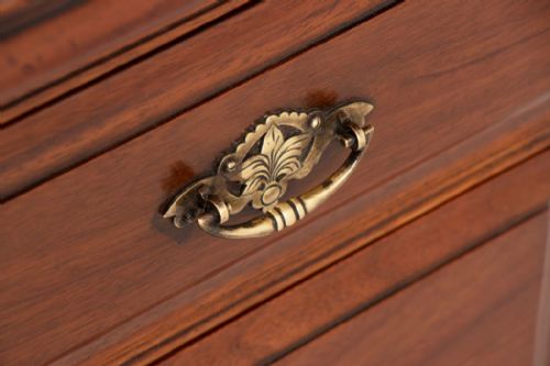 PAIR OF VICTORIAN MAHOGANY BEDSIDE CHESTS WITH ORIGINAL HANDLES C1880 - ADDITIONAL PHOTO 3