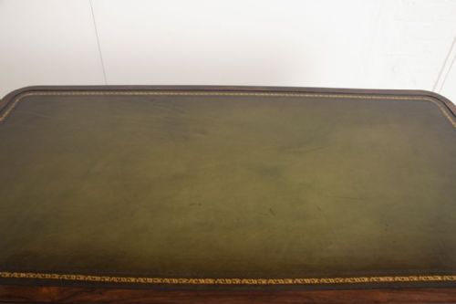 REGENCY ROSEWOOD TWO DRAWER LIBRARY TABLE C1820 - ADDITIONAL PHOTO 10