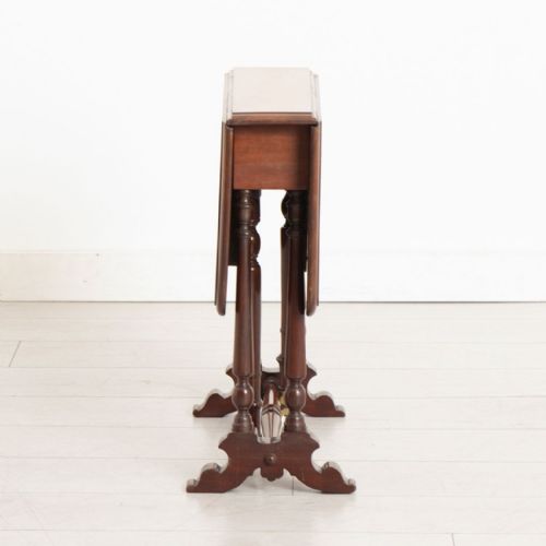 VICTORIAN MAHOGANY SUTHERLAND DROP LEAF SIDE TABLE - ADDITIONAL PHOTO 1