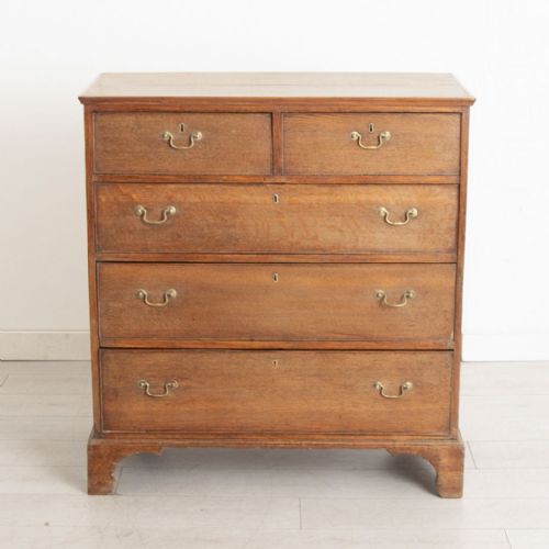18TH CENTURY COUNTRY OAK CHEST OF DRAWERS - ADDITIONAL PHOTO 3