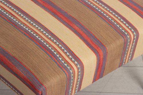 19TH CENTURY FRENCH FOOTSTOOL IN ANDREW MARTIN FABRIC - ADDITIONAL PHOTO 3