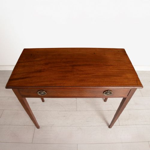 GEORGIAN SIDE TABLE WITH OVAL RING DROP HANDLES C1800 - ADDITIONAL PHOTO 2