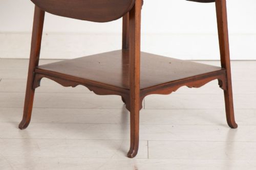 ANGLOMORESQUE MAHOGANY OCCASIONAL TABLE WITH DROP FLAPS BY LIBERTY CO C1890 - ADDITIONAL PHOTO 5