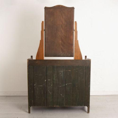 ARTS CRAFTS OAK DRESSING CHEST BY GEORGE WALTON - ADDITIONAL PHOTO 2