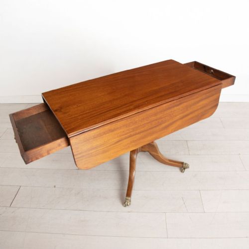 ANTIQUE PEMBROKE MAHOGANY SOFA TABLE - ADDITIONAL PHOTO 1