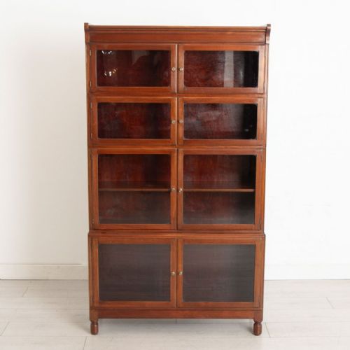 sectional mahogany bookcase by minty of oxford c1910 - CATEGORY: ANTIQUE BOOKCASES - DATED 1910