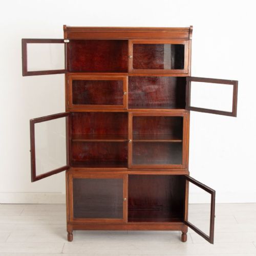 SECTIONAL MAHOGANY BOOKCASE BY MINTY OF OXFORD C1910 - ADDITIONAL PHOTO 1