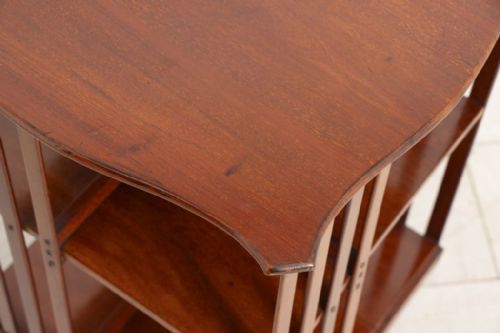 EDWARDIAN MAHOGANY REVOLVING BOOKCASE C1900 - ADDITIONAL PHOTO 1