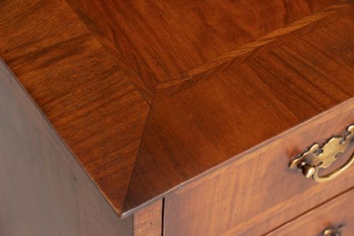 ANTIQUE EDWARDIAN INLAID CHEST OF DRAWERS - ADDITIONAL PHOTO 4