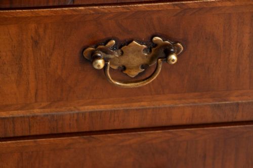 ANTIQUE EDWARDIAN INLAID CHEST OF DRAWERS - ADDITIONAL PHOTO 5