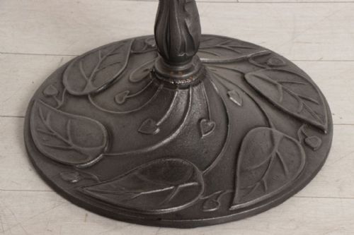 COPPER TOP DRINKS TABLE WITH CAST IRON BASE C1910 - ADDITIONAL PHOTO 3