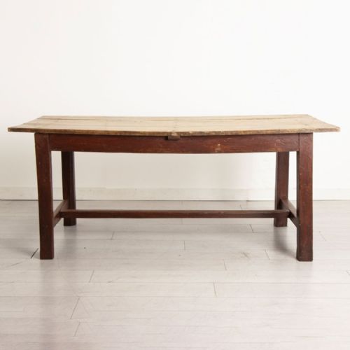 19TH CENTURY RUSTIC FRENCH FARMHOUSE DINING TABLE - ADDITIONAL PHOTO 1