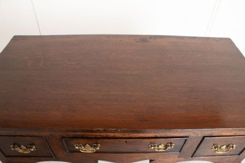 GEORGIAN OAK DRESSER BASE WITH FOUR DRAWERS - ADDITIONAL PHOTO 2