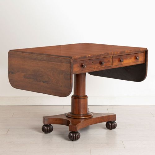 REGENCY ROSEWOOD SOFA TABLE - ADDITIONAL PHOTO 5