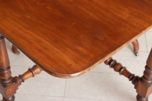 VICTORIAN MAHOGANY SUTHERLAND TABLE C1880 - ADDITIONAL PHOTO 4