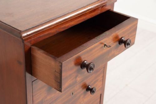 VICTORIAN MAHOGANY COLLECTOR'S CHEST WITH 7 DRAWERS ORIGINAL CHUBB LOCKS C1870 - ADDITIONAL PHOTO 6