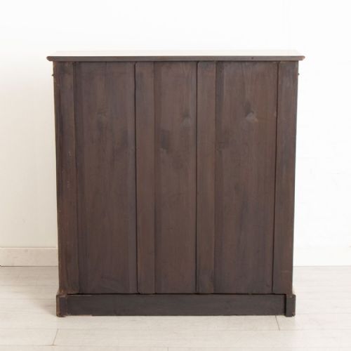 VICTORIAN WALNUT OPEN BOOKCASE WITH 3 ADJUSTABLE SHELVES C1880 - ADDITIONAL PHOTO 6
