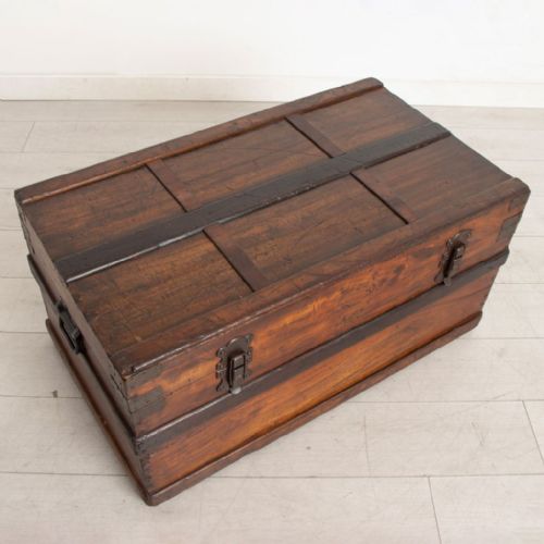 VICTORIAN OAK LINED TRUNK - ADDITIONAL PHOTO 3