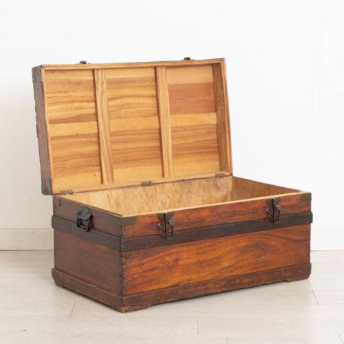 VICTORIAN OAK LINED TRUNK - ADDITIONAL PHOTO 7