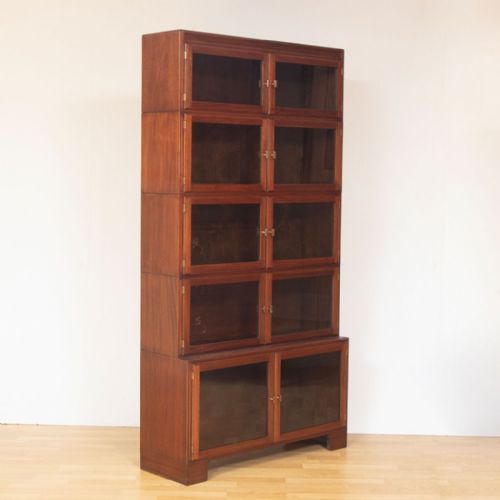 MAHOGANY SECTIONAL BOOKCASE BY MINTY OF OXFORD C1910 - ADDITIONAL PHOTO 1