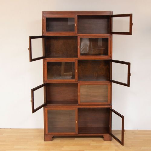 MAHOGANY SECTIONAL BOOKCASE BY MINTY OF OXFORD C1910 - ADDITIONAL PHOTO 2