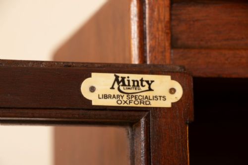 MAHOGANY SECTIONAL BOOKCASE BY MINTY OF OXFORD C1910 - ADDITIONAL PHOTO 7
